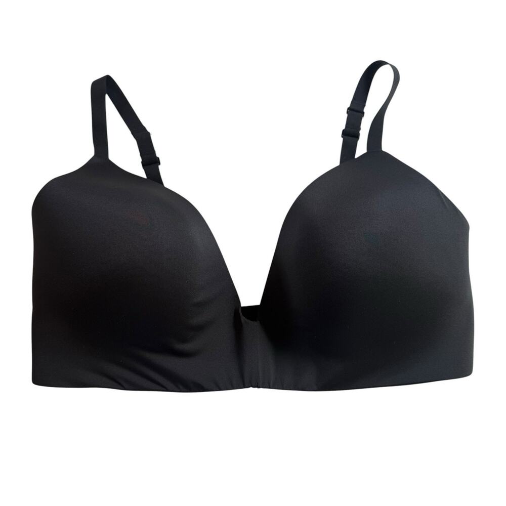SKIMS Lightly Lined Full Coverage Bra Black Size 38DD Excellent Condition